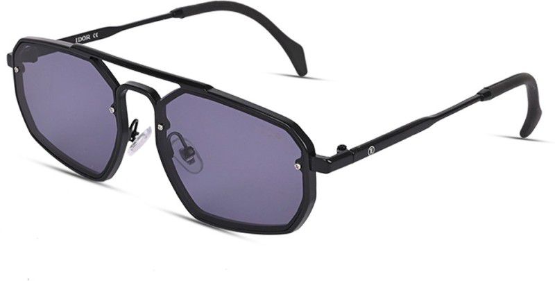UV Protection Over-sized Sunglasses (Free Size)  (For Men & Women, Black)