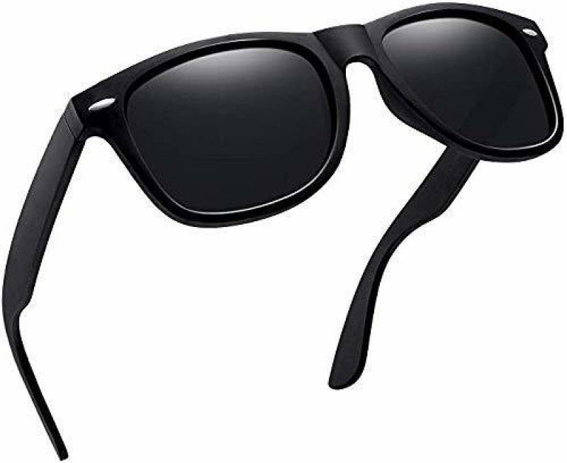 Wayfarer Sunglasses  (For Men & Women, Black)