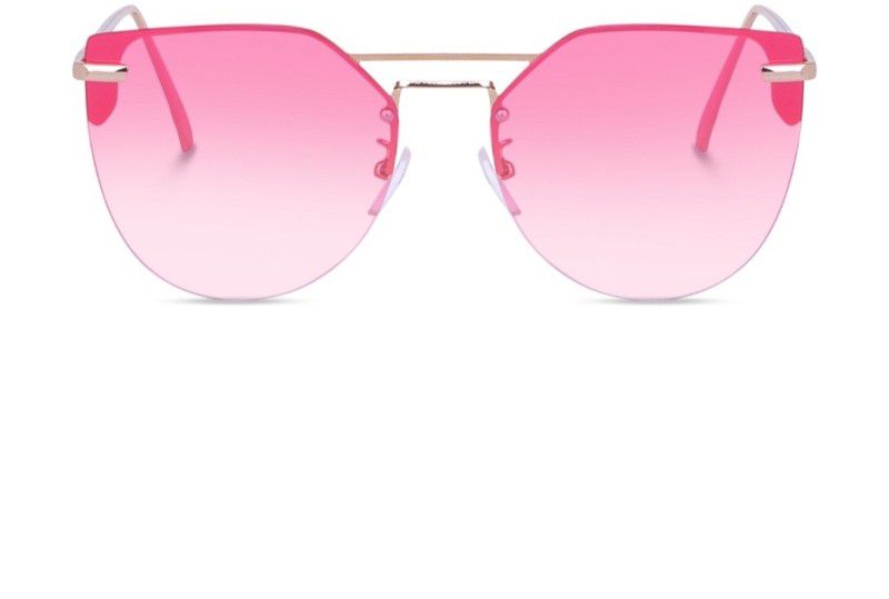 Gradient, Polarized Over-sized Sunglasses (15)  (For Girls, Pink)