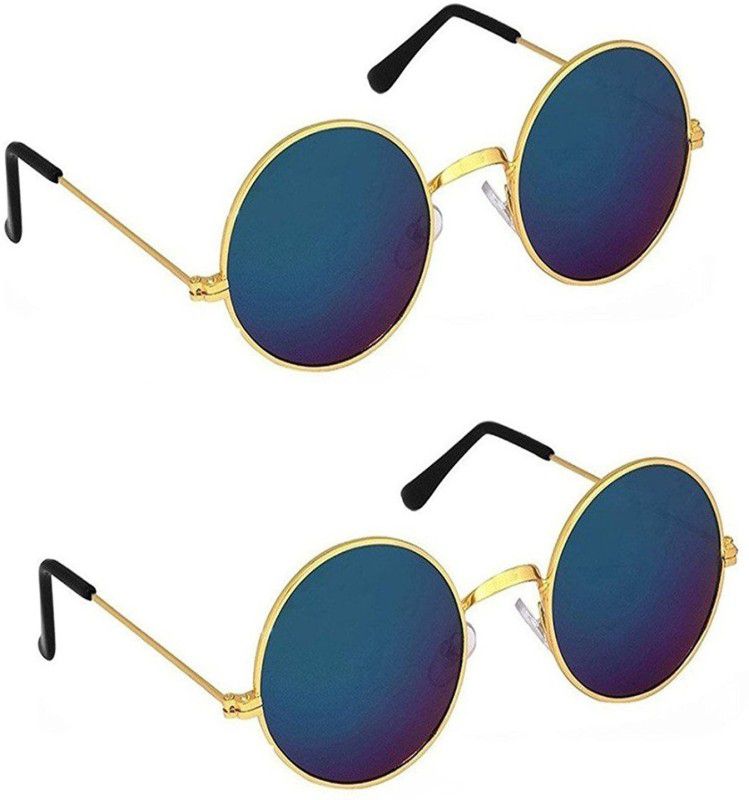 UV Protection Round Sunglasses (43)  (For Men & Women, Multicolor)