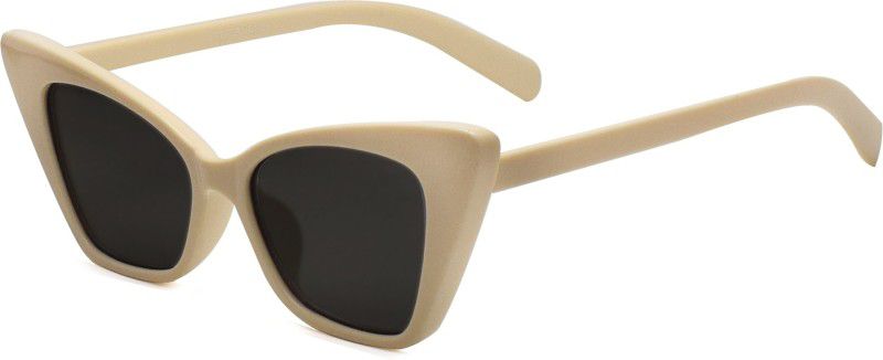UV Protection Cat-eye Sunglasses (51)  (For Women, Black)