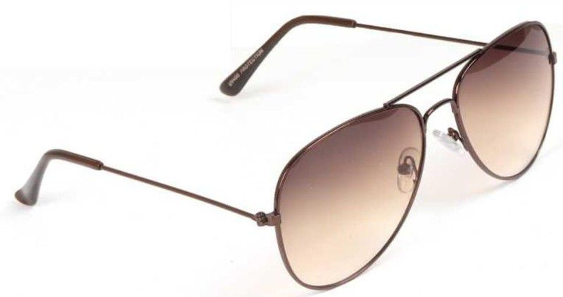 Polarized Aviator Sunglasses (Free Size)  (For Boys & Girls, Brown, Black)