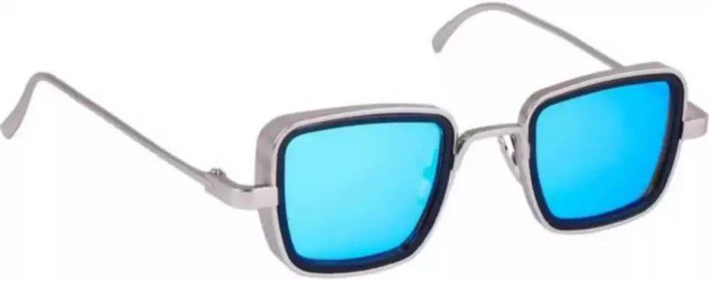 Retro Square Sunglasses  (For Boys & Girls, Blue)