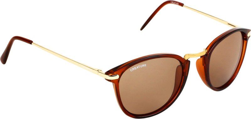 Gradient, UV Protection Oval Sunglasses (Free Size)  (For Men & Women, Brown)