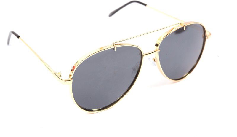 UV Protection Aviator Sunglasses (56)  (For Men & Women, Black)