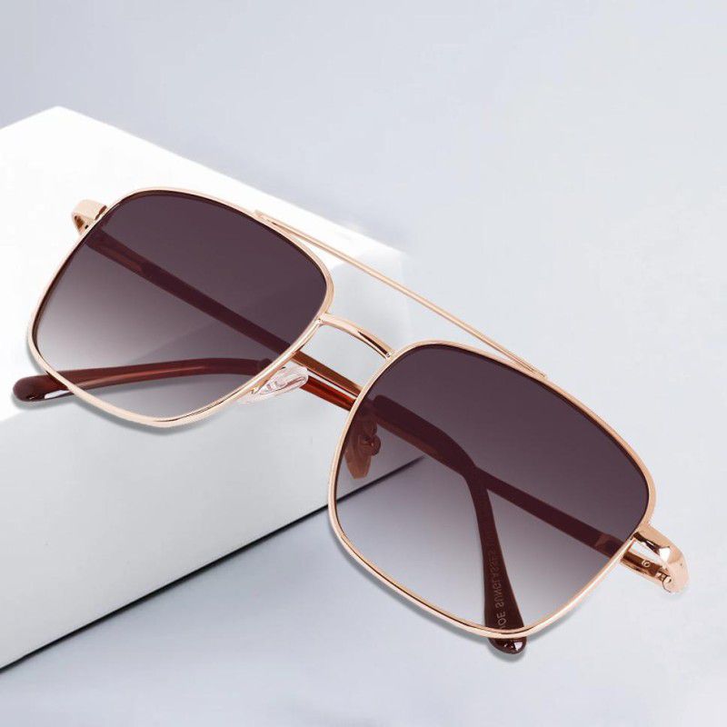 Others Retro Square Sunglasses (15)  (For Men & Women, Brown)