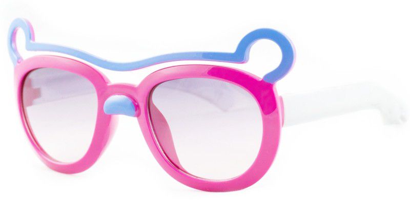 UV Protection Oval Sunglasses (80)  (For Boys & Girls, Black)