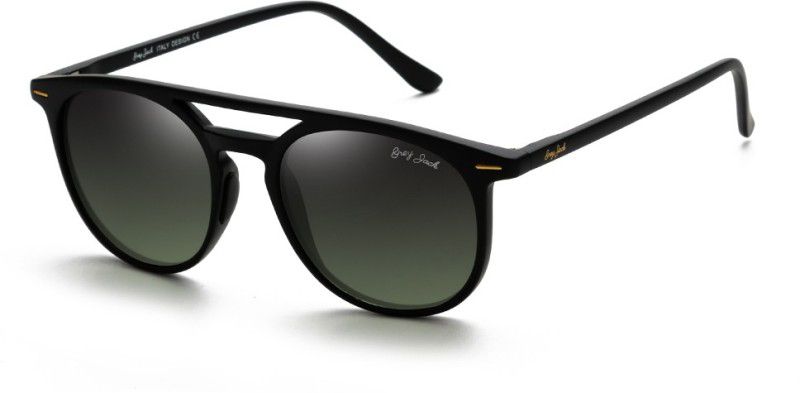 Polarized, Gradient Wayfarer Sunglasses (50)  (For Men & Women, Green)