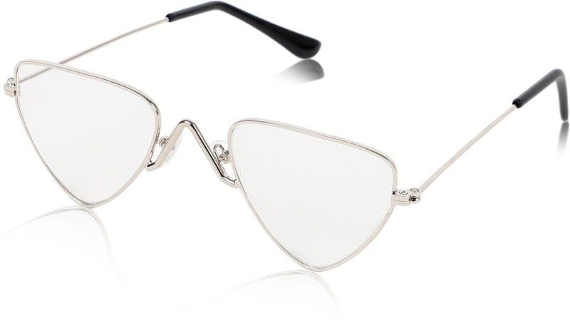 UV Protection, Riding Glasses Cat-eye Sunglasses (43)  (For Men & Women, Clear)