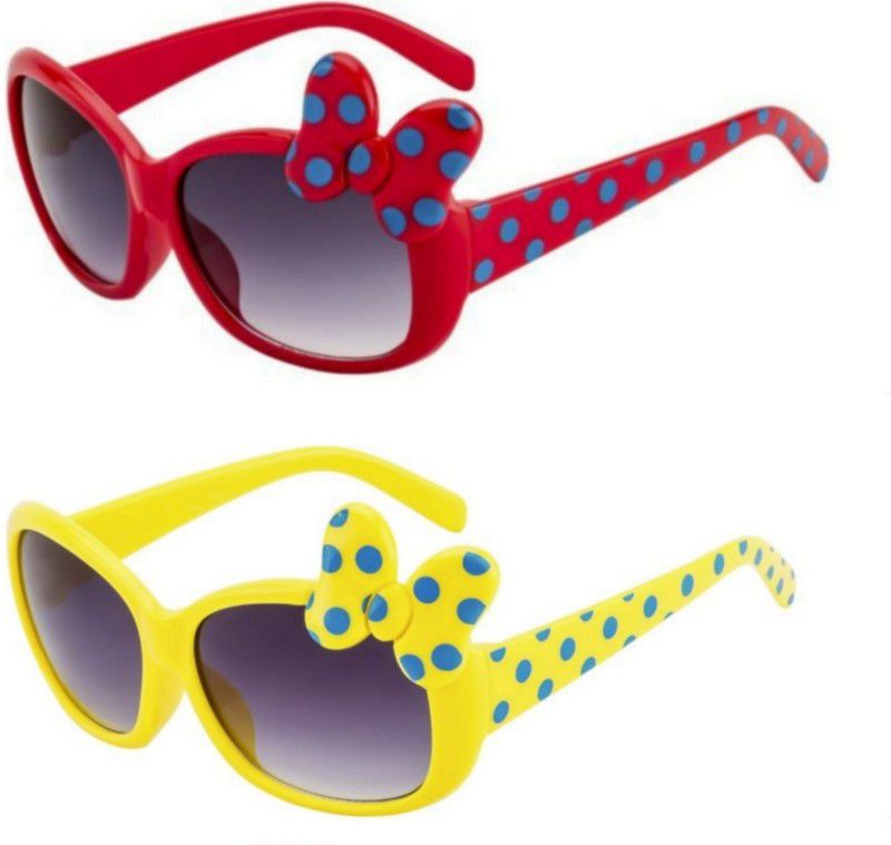 Wrap-around Sunglasses  (For Girls, Black)