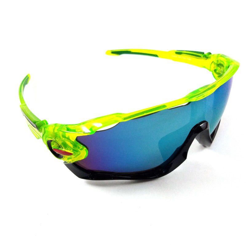 UV Protection Sports Sunglasses (50)  (For Men & Women, Blue, Black)