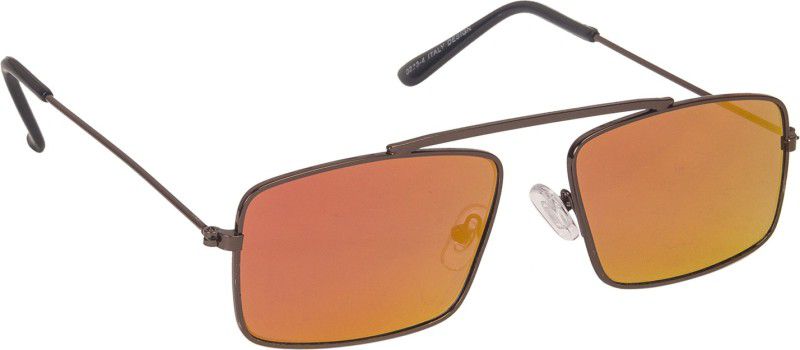 UV Protection Rectangular Sunglasses (50)  (For Men, Orange)