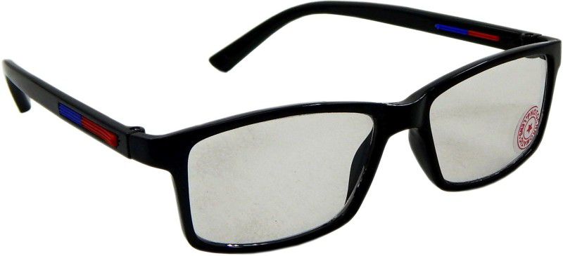 Night Vision, Riding Glasses, UV Protection Rectangular Sunglasses (Free Size)  (For Men & Women, Clear, Grey)
