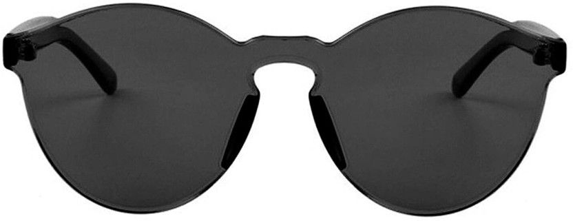 UV Protection Round Sunglasses (20)  (For Men & Women, Black)