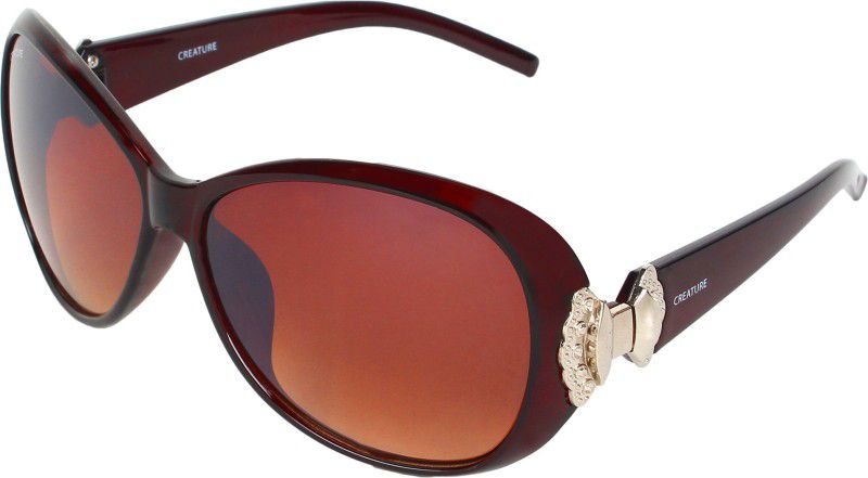 UV Protection Cat-eye Sunglasses (50)  (For Men & Women, Brown)