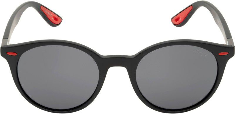 Polarized Round Sunglasses (50)  (For Men & Women, Black)