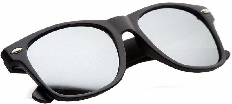 Gradient Wayfarer Sunglasses (55)  (For Men & Women, Silver)