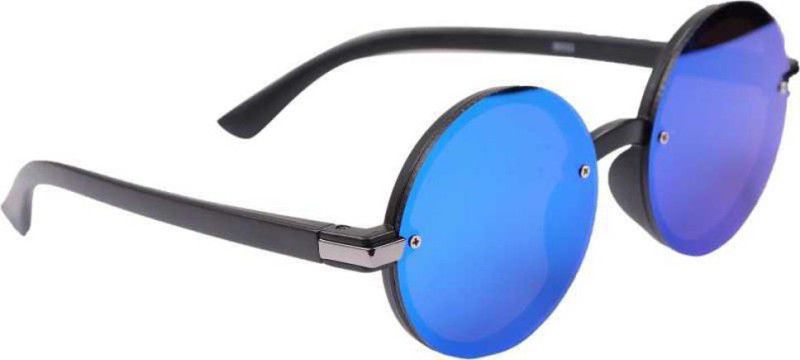 Polarized Round Sunglasses (Free Size)  (For Boys & Girls, Blue)
