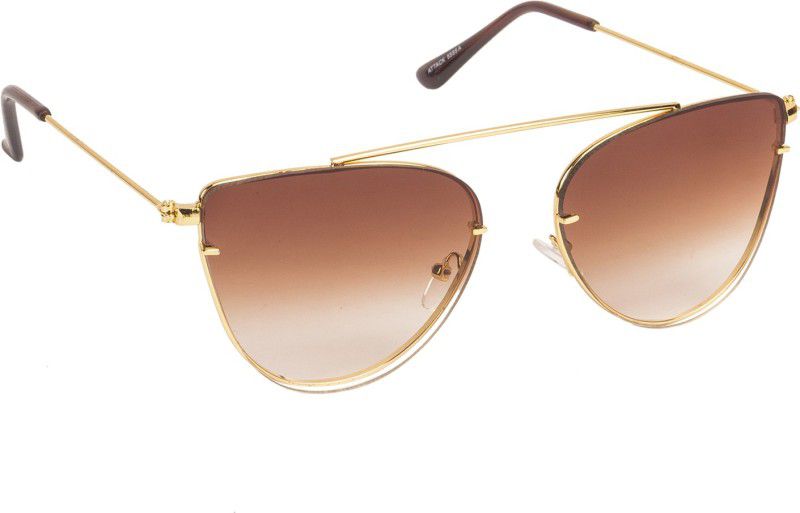 UV Protection Cat-eye Sunglasses (50)  (For Women, Brown)