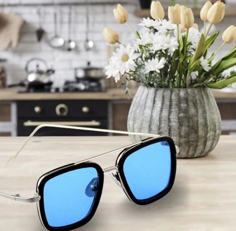 UV Protection, Polarized Aviator Sunglasses (Free Size)  (For Men, Multicolor)