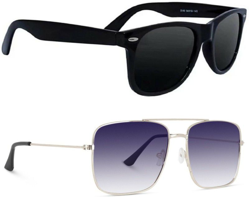 Gradient Wayfarer Sunglasses (Free Size)  (For Boys, Violet)