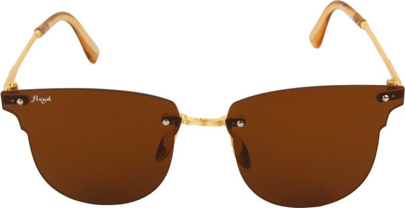 UV Protection Over-sized Sunglasses (17)  (For Men & Women, Brown)