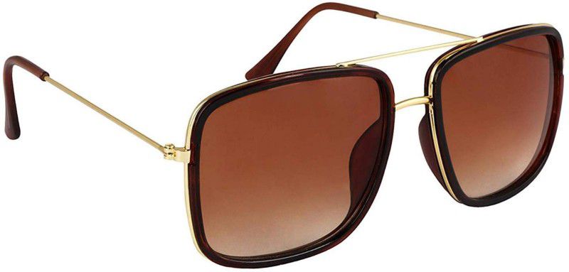 UV Protection Rectangular, Wayfarer Sunglasses (56)  (For Men & Women, Brown)