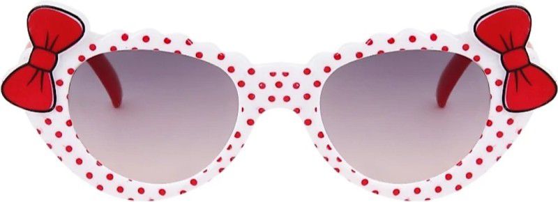 Cat-eye Sunglasses  (For Girls, Grey)