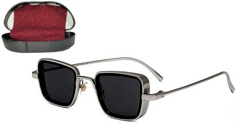 UV Protection Retro Square Sunglasses (35)  (For Boys, Black)