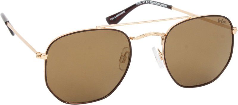 Gradient, UV Protection Aviator Sunglasses (51)  (For Men, Golden)