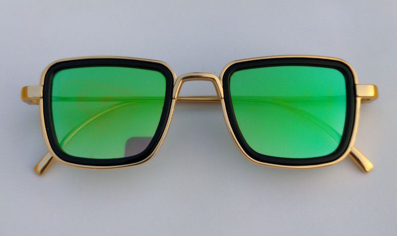 UV Protection Retro Square, Oval, Round, Wayfarer, Rectangular Sunglasses (50)  (For Men & Women, Green)