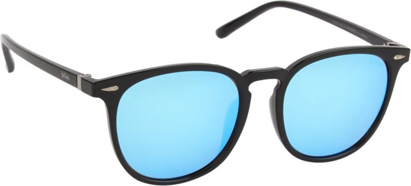 Polarized Round Sunglasses (53)  (For Men & Women, Blue)