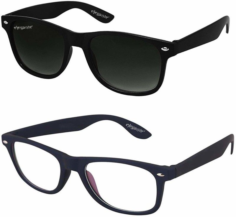 UV Protection Wayfarer Sunglasses (20)  (For Men, Black)