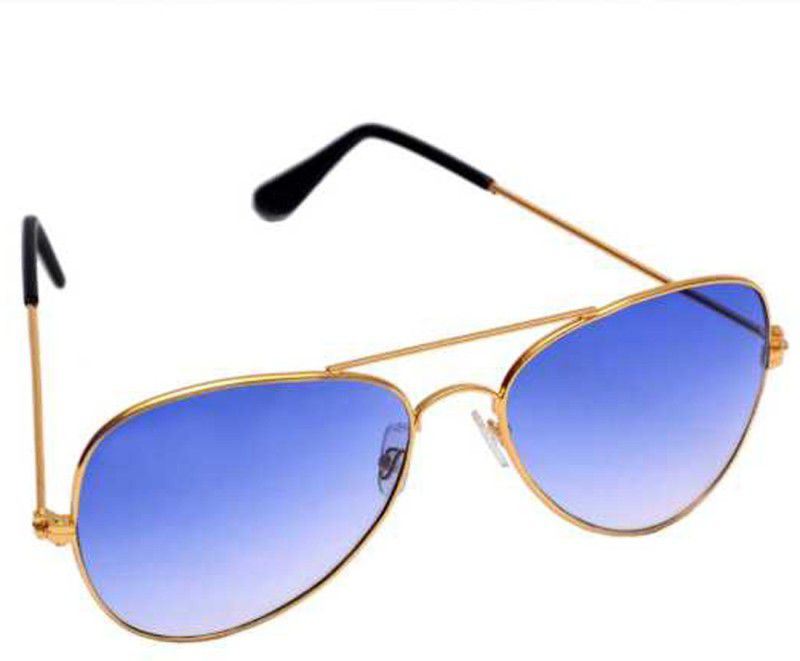 UV Protection, Gradient Aviator Sunglasses (Free Size)  (For Men & Women, Blue)