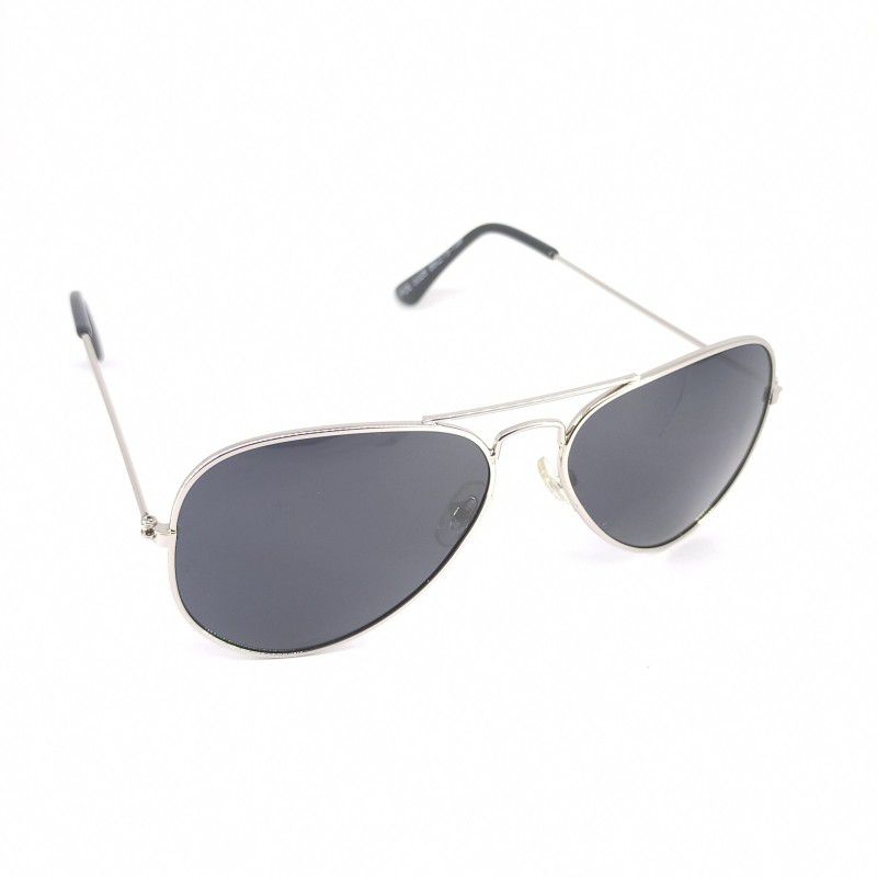 Polarized, UV Protection Aviator Sunglasses (55)  (For Boys & Girls, Black)
