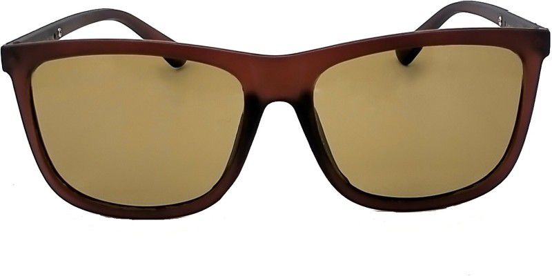 UV Protection Rectangular Sunglasses (35)  (For Men & Women, Brown)