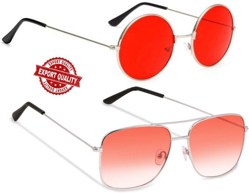 Round Sunglasses  (For Boys & Girls, Pink)
