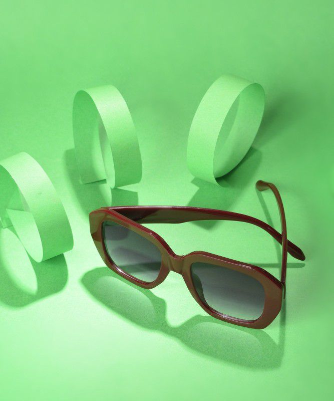 Gradient Wayfarer Sunglasses (60)  (For Women, Black)