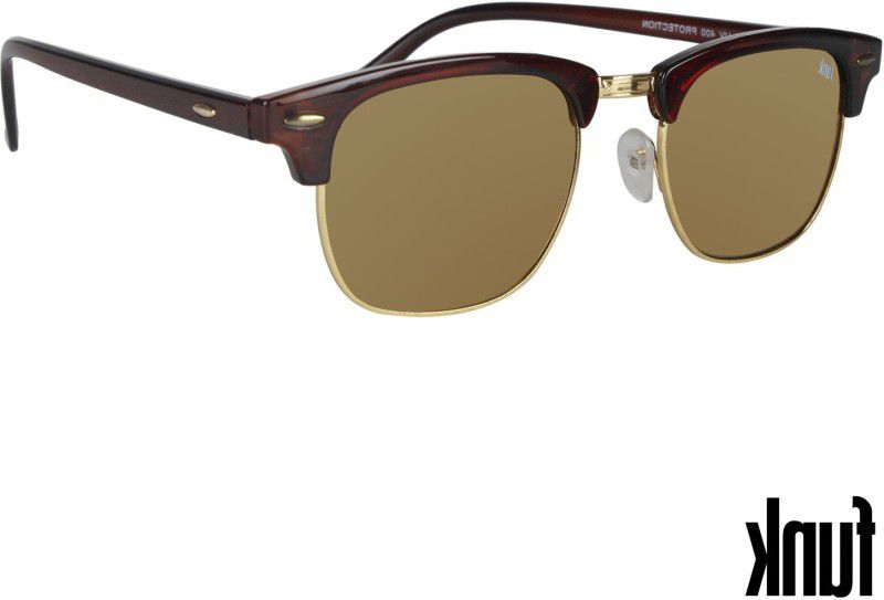 Clubmaster Sunglasses  (For Men & Women, Brown)