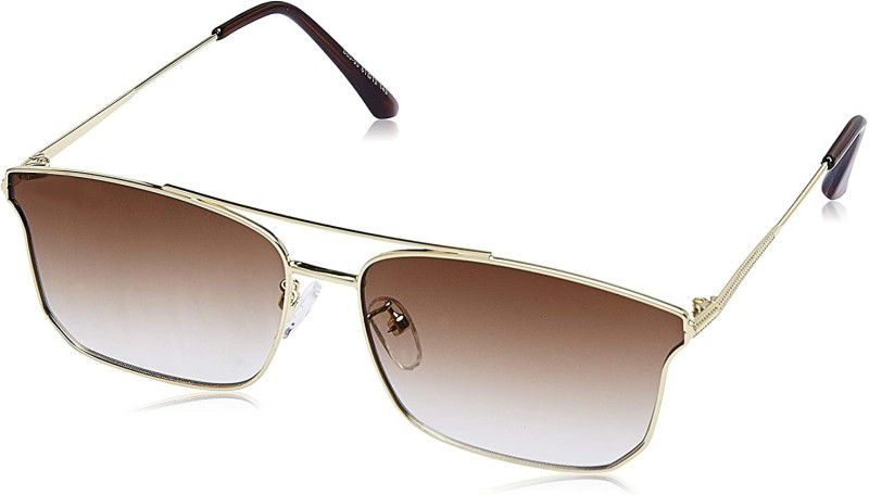 UV Protection Rectangular Sunglasses (61)  (For Men & Women, Brown)
