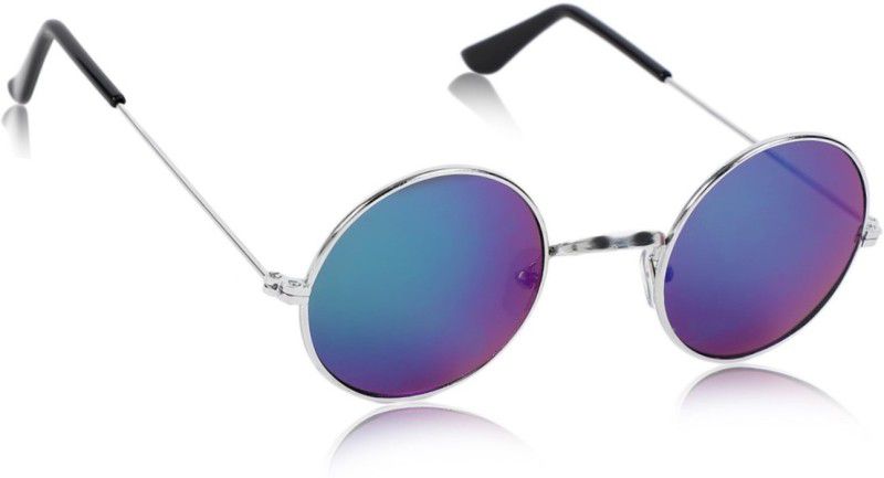 Round, Sports Sunglasses  (For Men & Women, Blue)