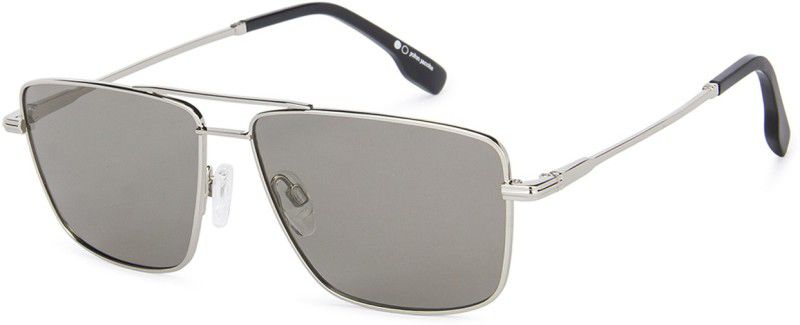 Polarized, UV Protection Retro Square Sunglasses (56)  (For Men & Women, Grey)