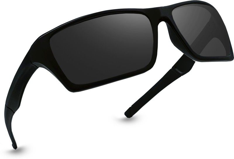 Polarized, UV Protection Clubmaster, Wayfarer, Retro Square Sunglasses (54)  (For Men & Women, Green)