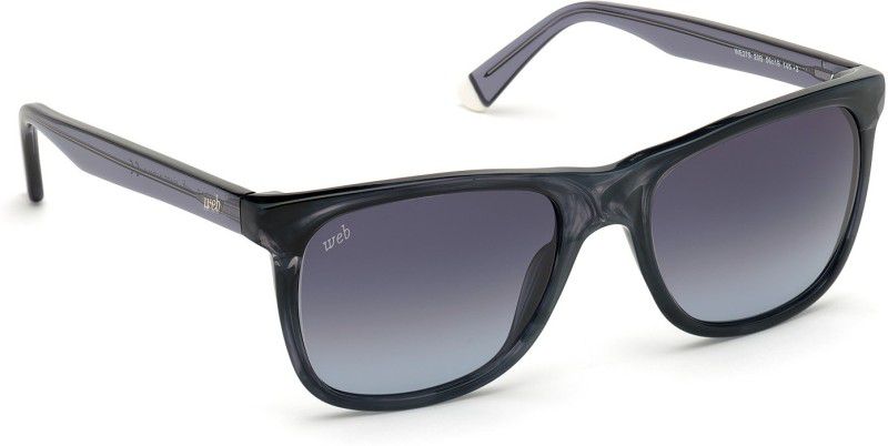 UV Protection Retro Square Sunglasses (56)  (For Men, Blue)
