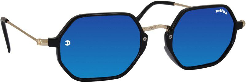 Retro Square Sunglasses  (For Men & Women, Blue)