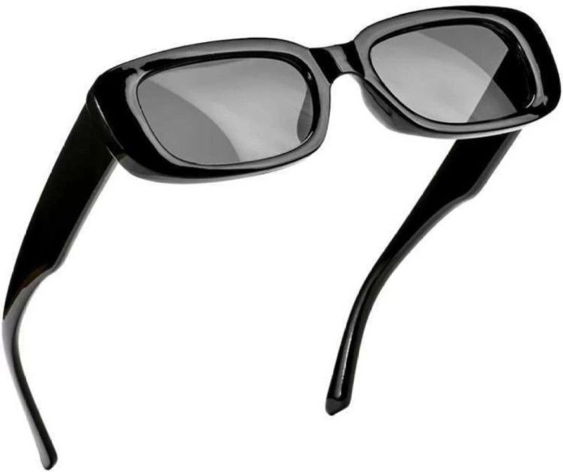 UV Protection Retro Square Sunglasses (53)  (For Men & Women, Black)