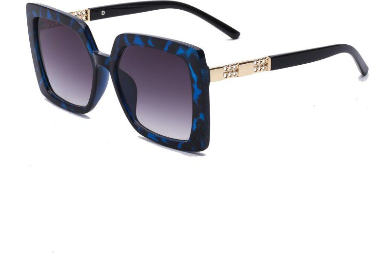 UV Protection Retro Square Sunglasses (Free Size)  (For Women, Violet, Blue)