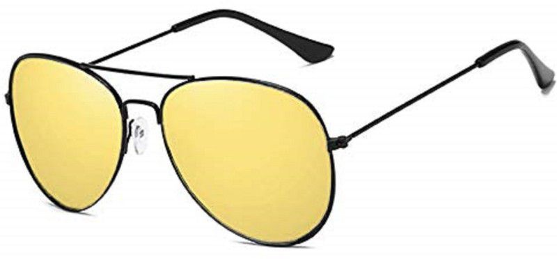 Others Aviator Sunglasses (58)  (For Men & Women, Yellow)