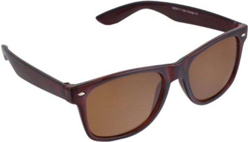 Wayfarer Sunglasses (Free Size)  (For Men & Women, Brown, Multicolor)