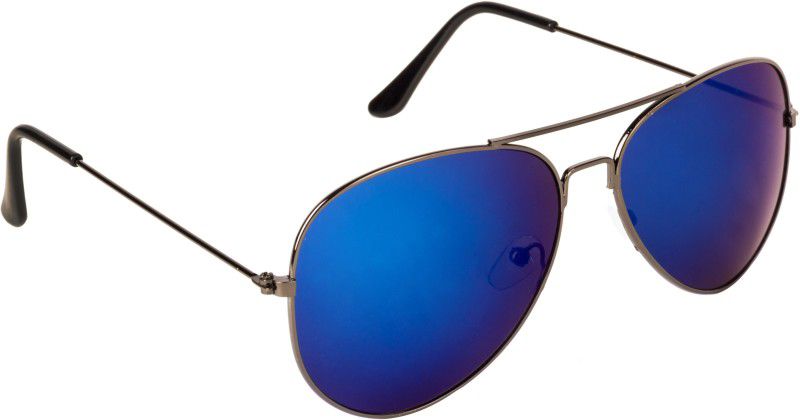 UV Protection, Mirrored Aviator Sunglasses (58)  (For Men & Women, Blue, Violet)